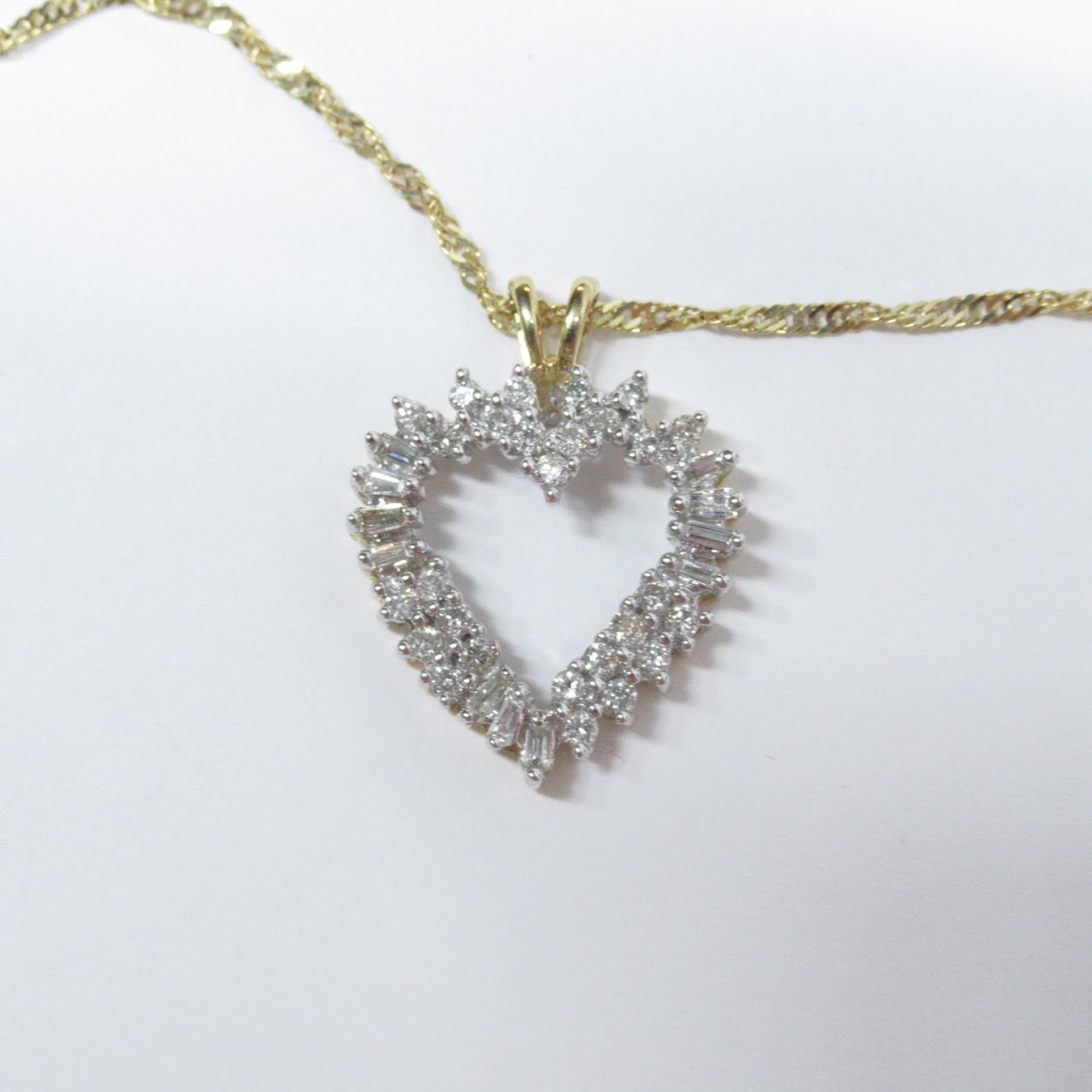 14K Gold & Diamond Pendant Necklace