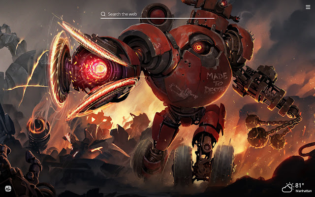 Cool Robots HD Wallpapers New Tab Theme