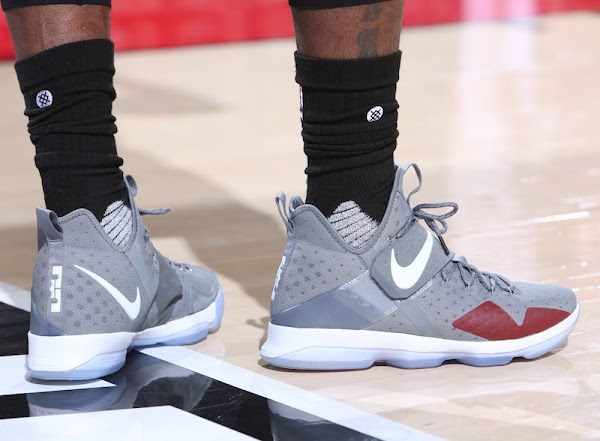 James Laces Up Grey Nike LeBron 14 in Losing Affair in Portland