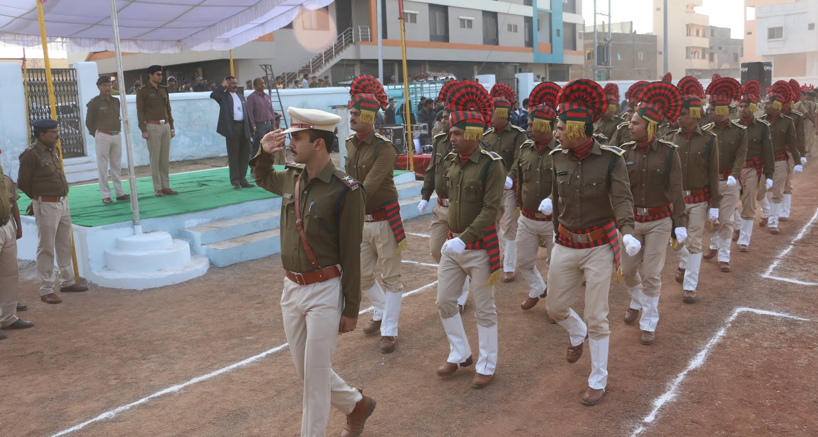 गणतंत्र दिवस के पूर्व फाइनल रिहर्सल का कलेक्टर ने लिया जायजा