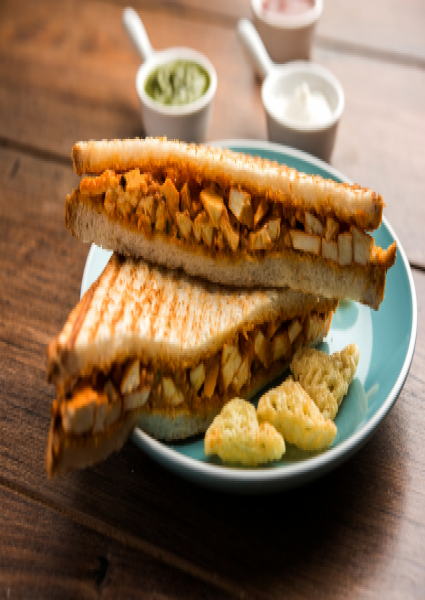 Peppy Paneer Tikka Sandwich (Without Onion & Garlic) (3 Layer)