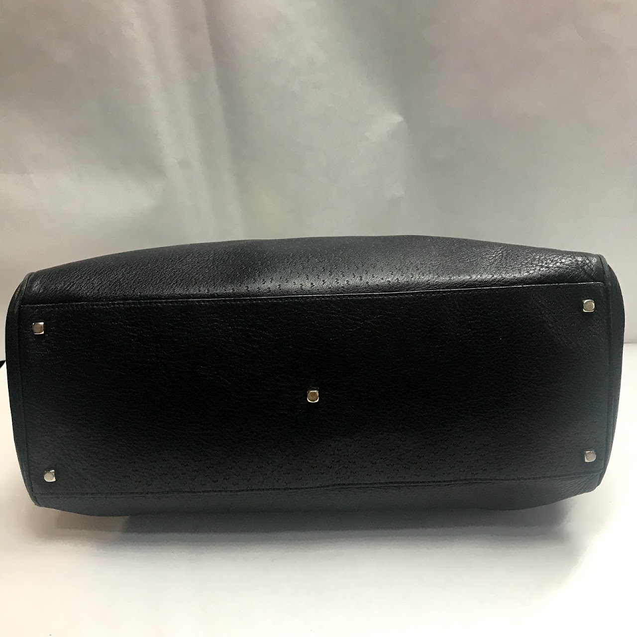 Salvatore Ferragamo Black Leather Shoulder Bag