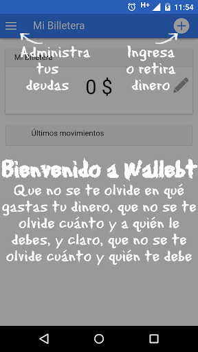 Wallebt - Billetera y Deudas