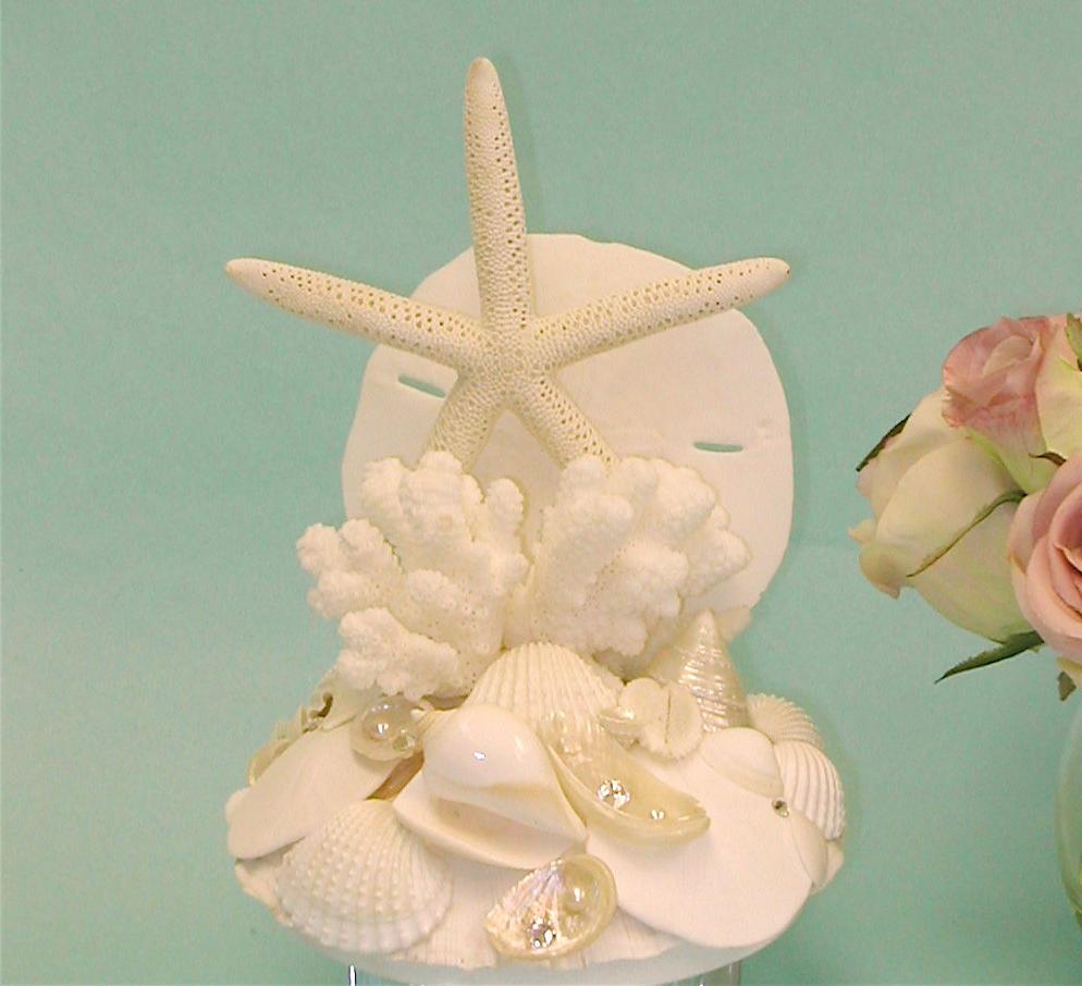 Beach Wedding Cake Topper with