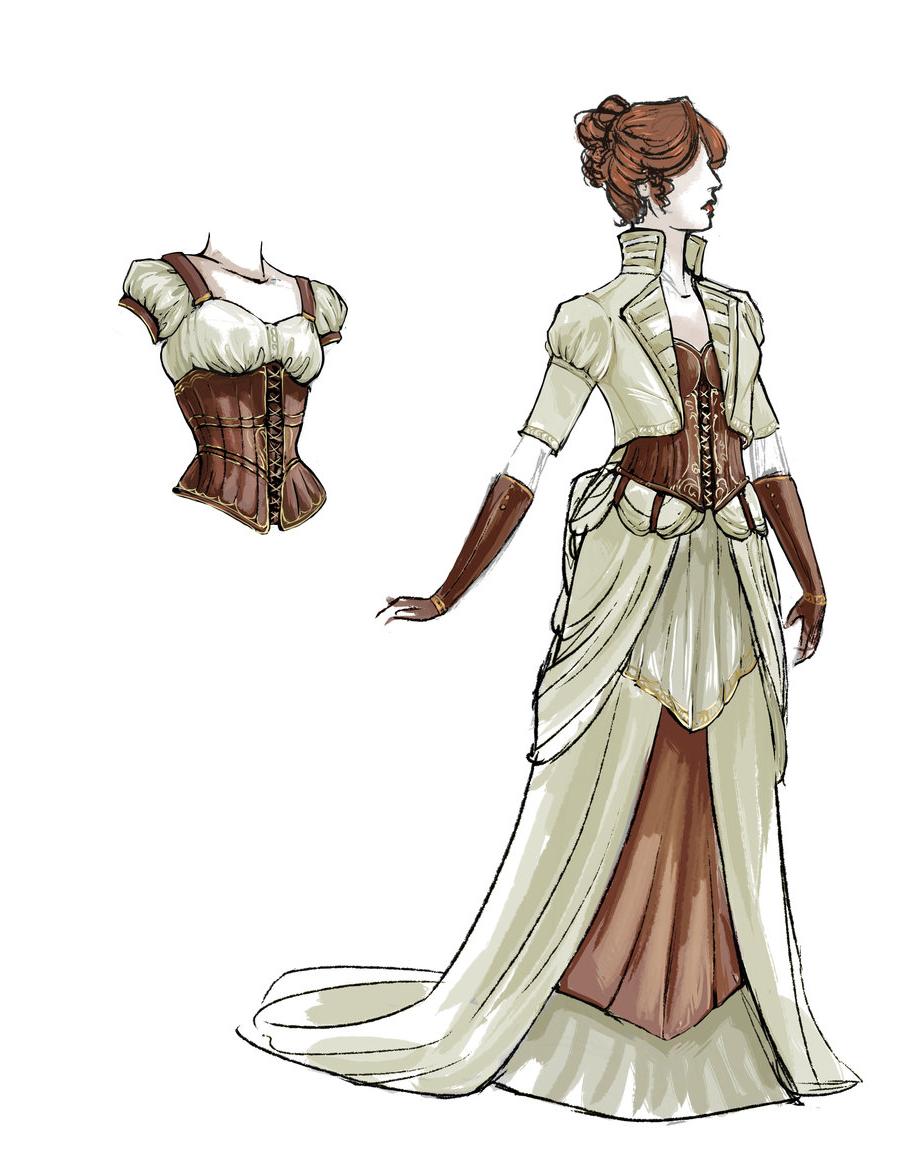 Steampunk Wedding Dress Revamp