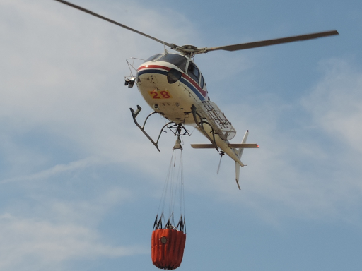 Fire helicopter at Oliveira do Hospital