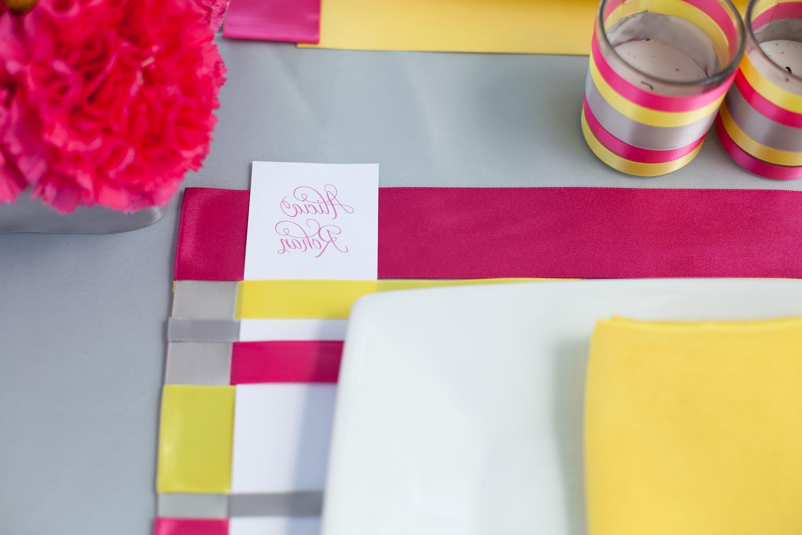 Pink, Yellow, & Gray Modern