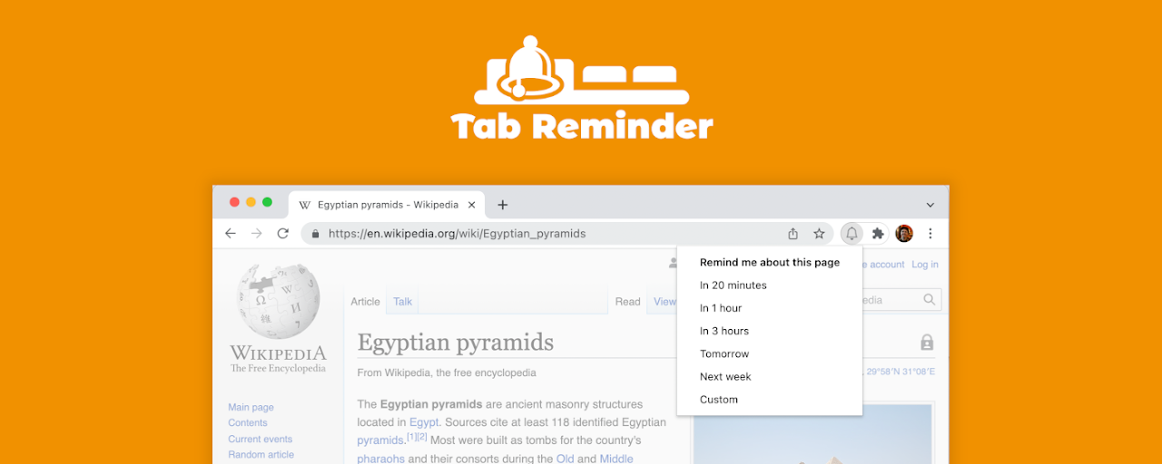 Tab Reminder Preview image 2