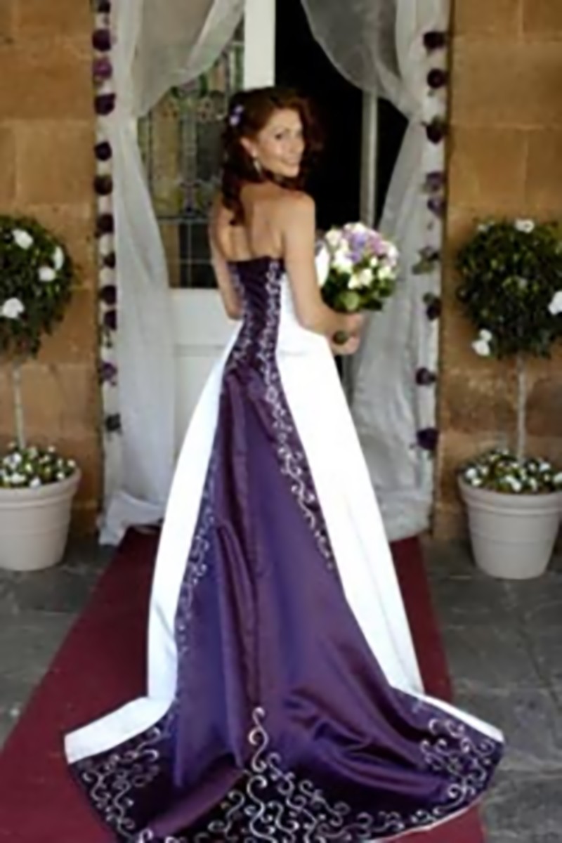 Purple Wedding Gown Now