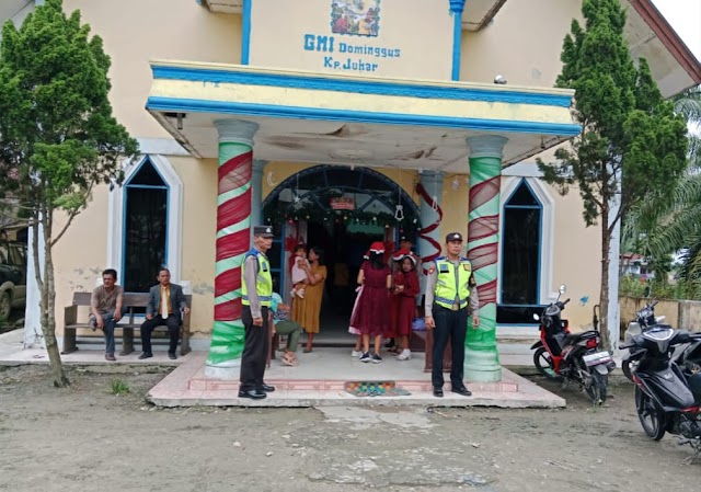 Minggu Kasih, Polres Tebing Tinggi Pengamanan Di Rumah Ibadah