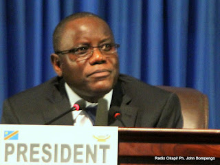 Aubin Minaku, président de l'Assemblée nationale congolaise. Radio Okapi/ Ph. John Bompengo