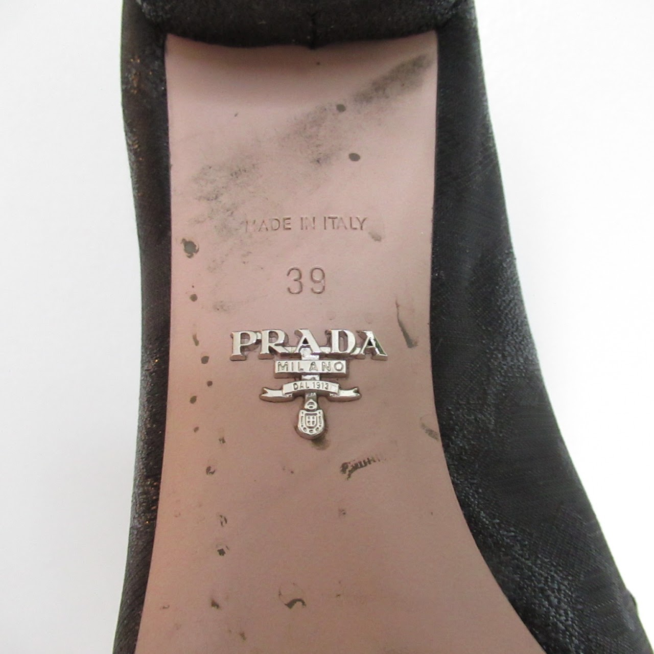 Prada Lamé Loafers