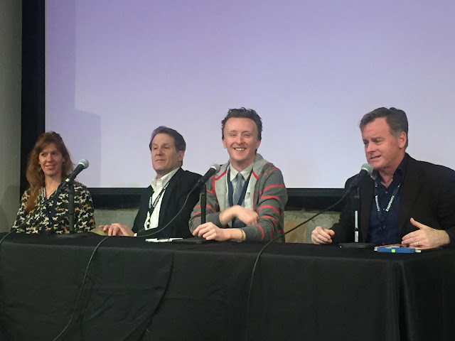 Actor Paul Cram at MSPIFF panel with Kate Nowlin, Peter Moore, and Patrick Coyle