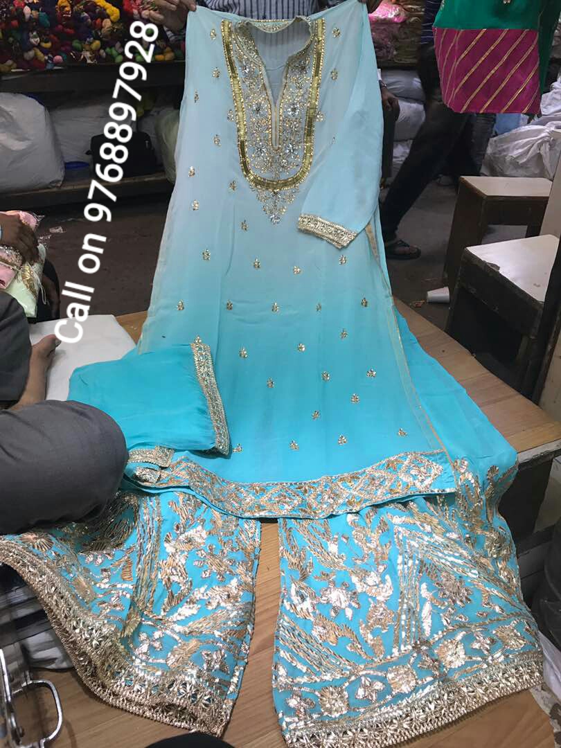 Rajasthani Gota Patti work Suits राजस्थानी और पंजाबी सूट: embroidered  handwork heavy work suits design code 110d7e1b266254