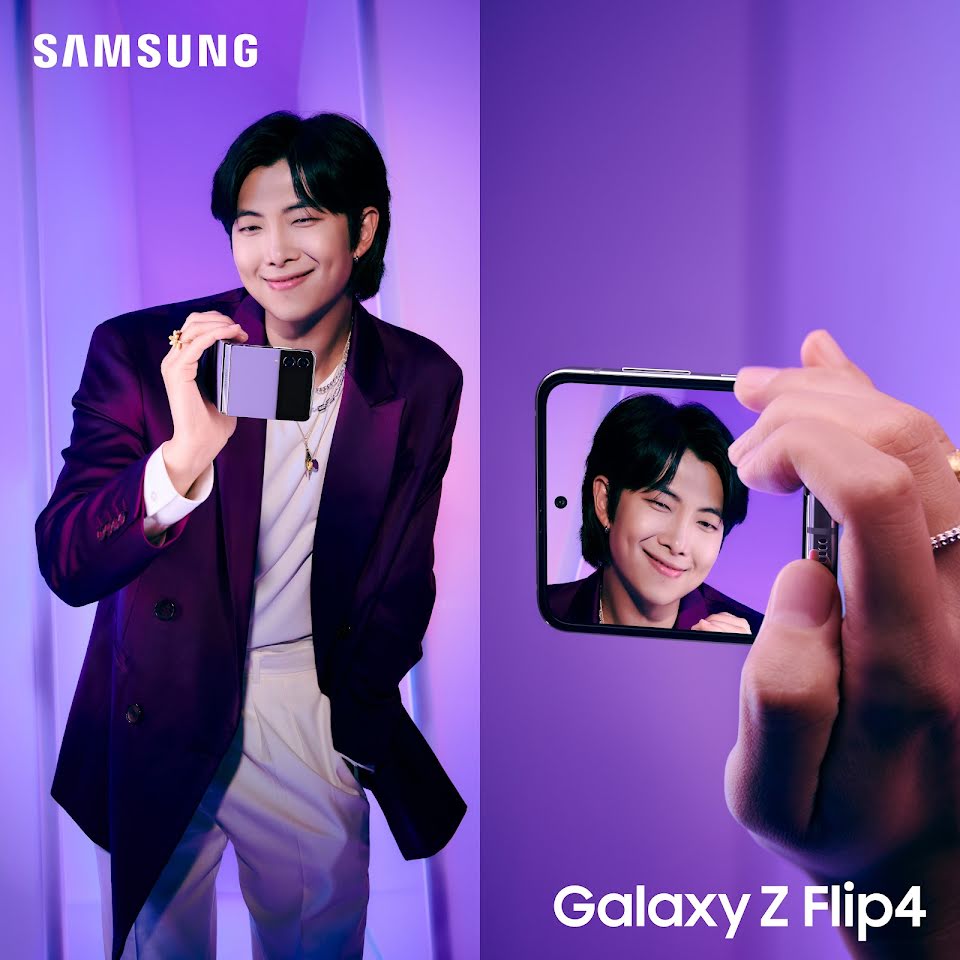 BTS на новых фото для Samsung Galaxy Z Flip4