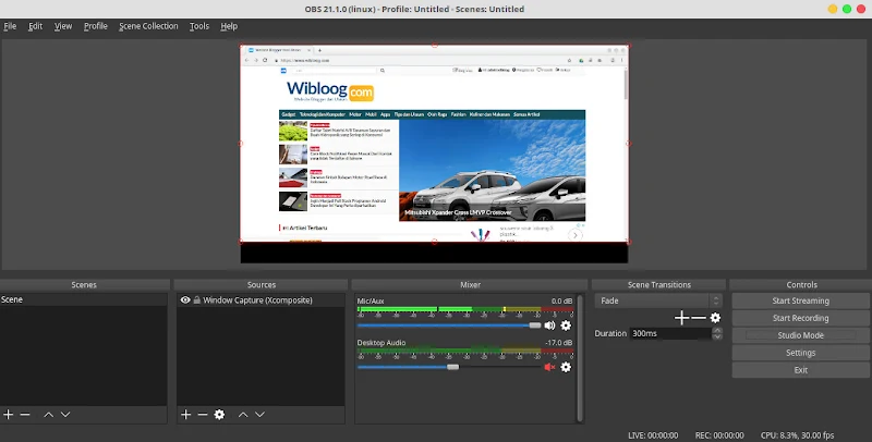OBS Studio Aplikasi Video Recording dan Screen Recording Gratis OBS Studio Aplikasi Video Recording dan Screen Recording Gratis