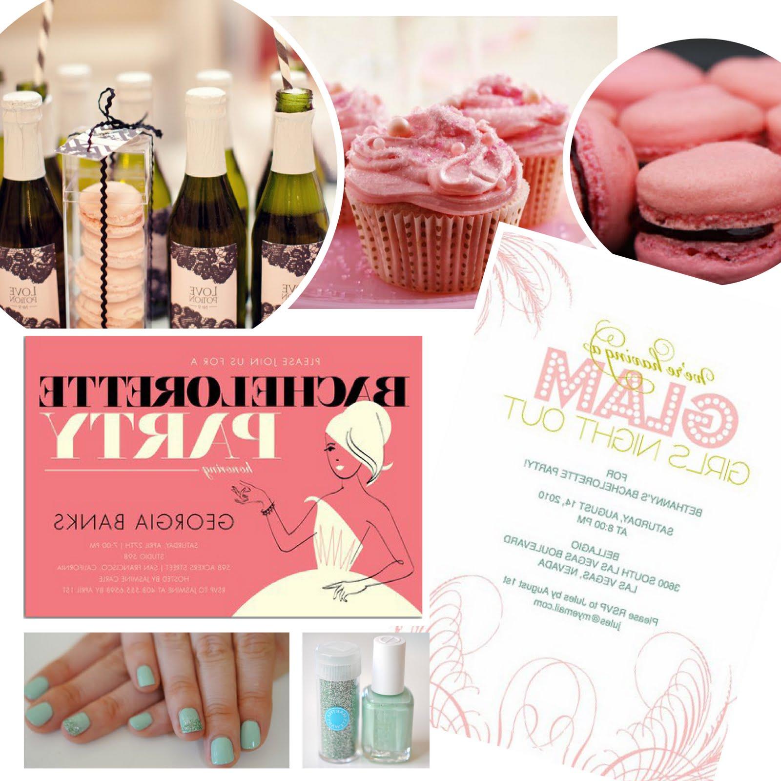 retro chic invite, girls glam