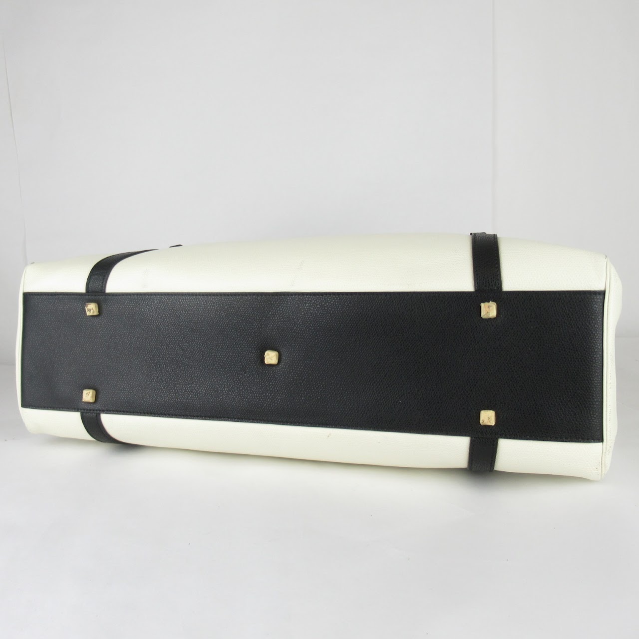 Valextra for Holmes & Yang Black and White Shoulder Bag