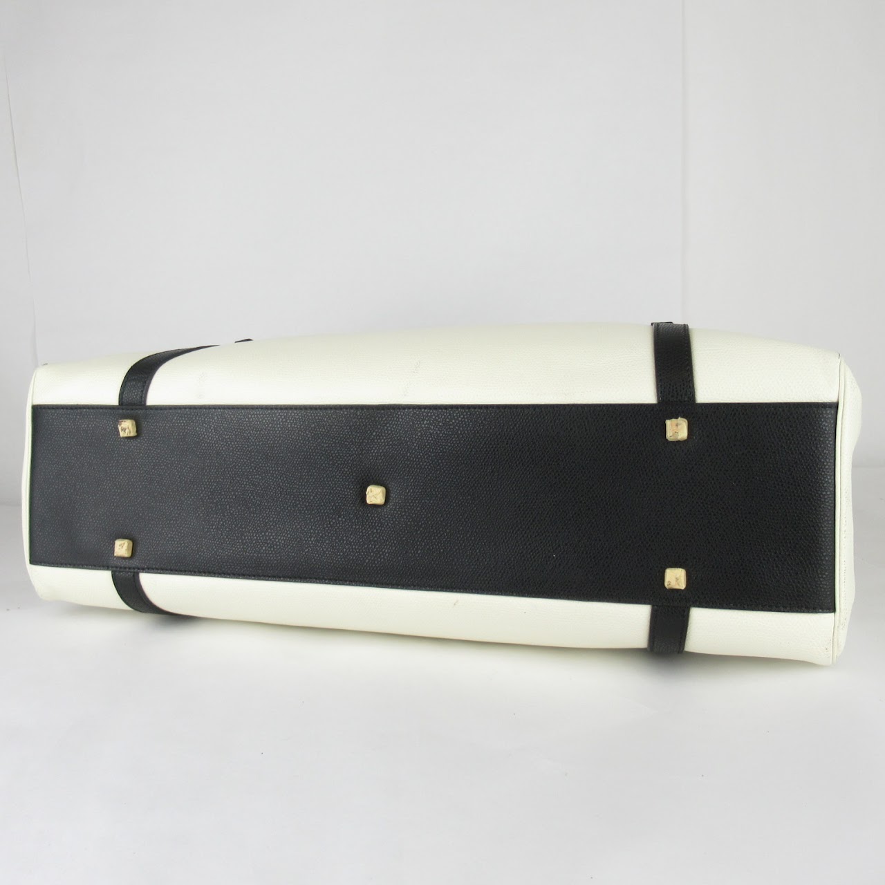 Valextra for Holmes & Yang Black and White Shoulder Bag