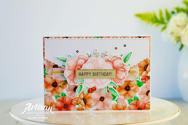 Floral Birthday Cards, Painted Seasons, Stampin' Up!, Sale-a-Bration 2019, Four Seasons Framelit Dies, Amazing Life, Be Mine Stitched Framelits, 