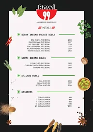 Bowl 99 menu 2