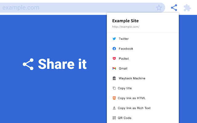 Share it chrome extension