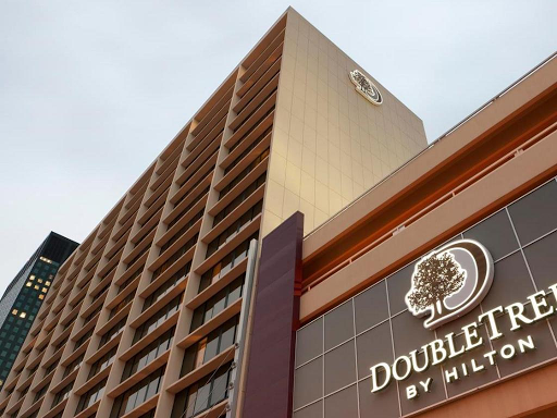 Man charged in attack on Double Tree hotel security