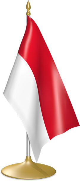 Monacan table flags - desk flags