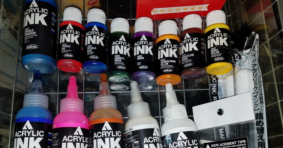 Holbein Acrylic Ink- 30ml Bottles- Series B