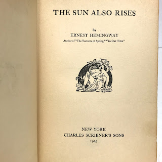 Ernest Hemingway: The Sun Also Rises RARE 1929 Edition