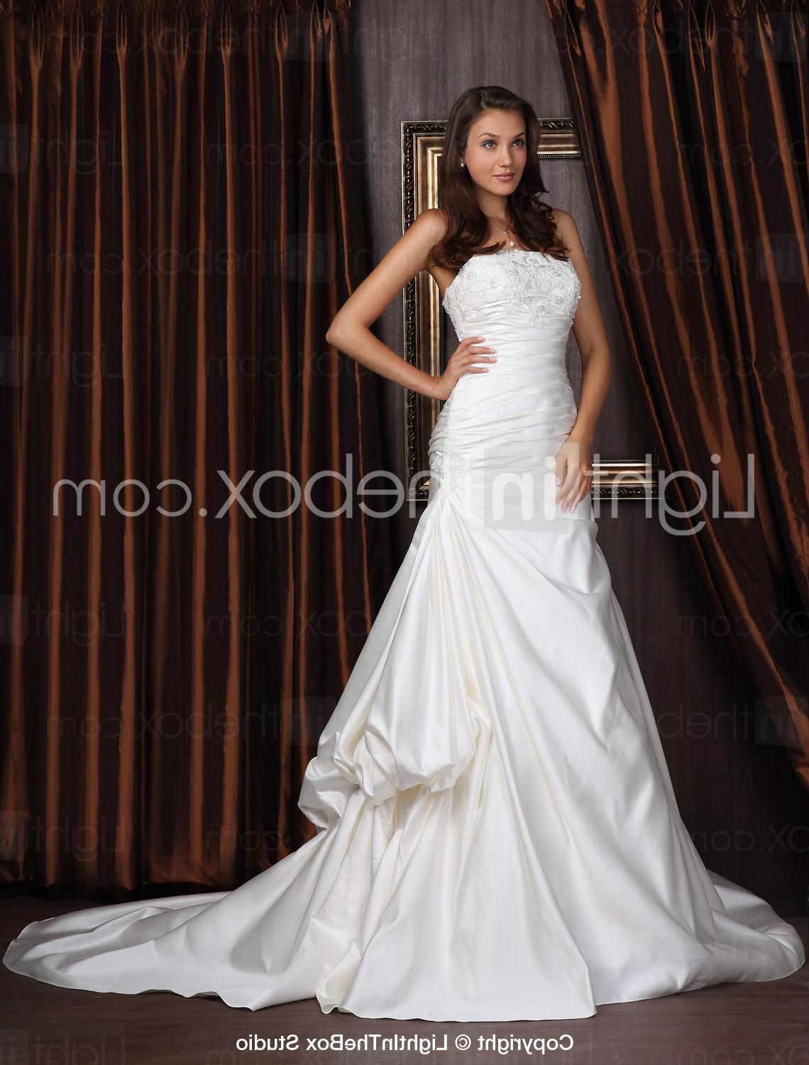 Side-draped Wedding Dress