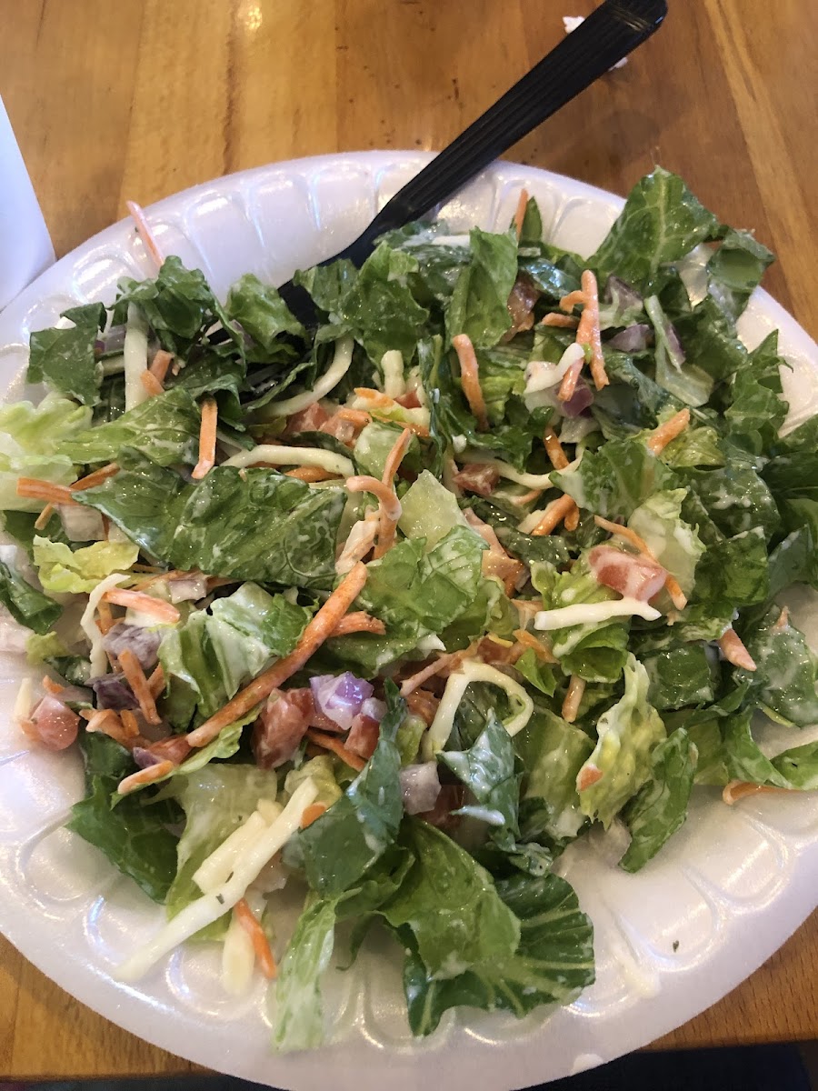 House salad with ranch no croutons