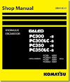 eBook Shop Manual KOMATSU Hydraulic Excavator  PC300-8, PC300LC-8, PC350-8, PC350LC-8