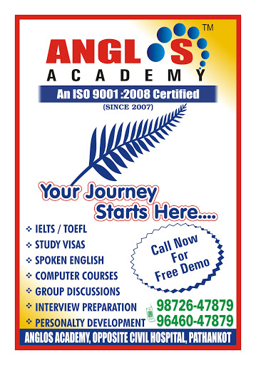 Anglos Academy, Ground Floor, Opposite Civil Hospital, Near City Petrol Pump, Shahpur Road, Pathankot, Punjab 145001, India, Overseas_Placement_Agency, state PB