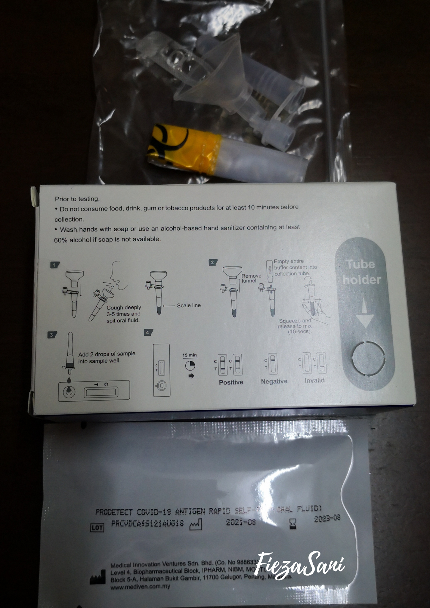 test kit covid,cara guna test kit covid