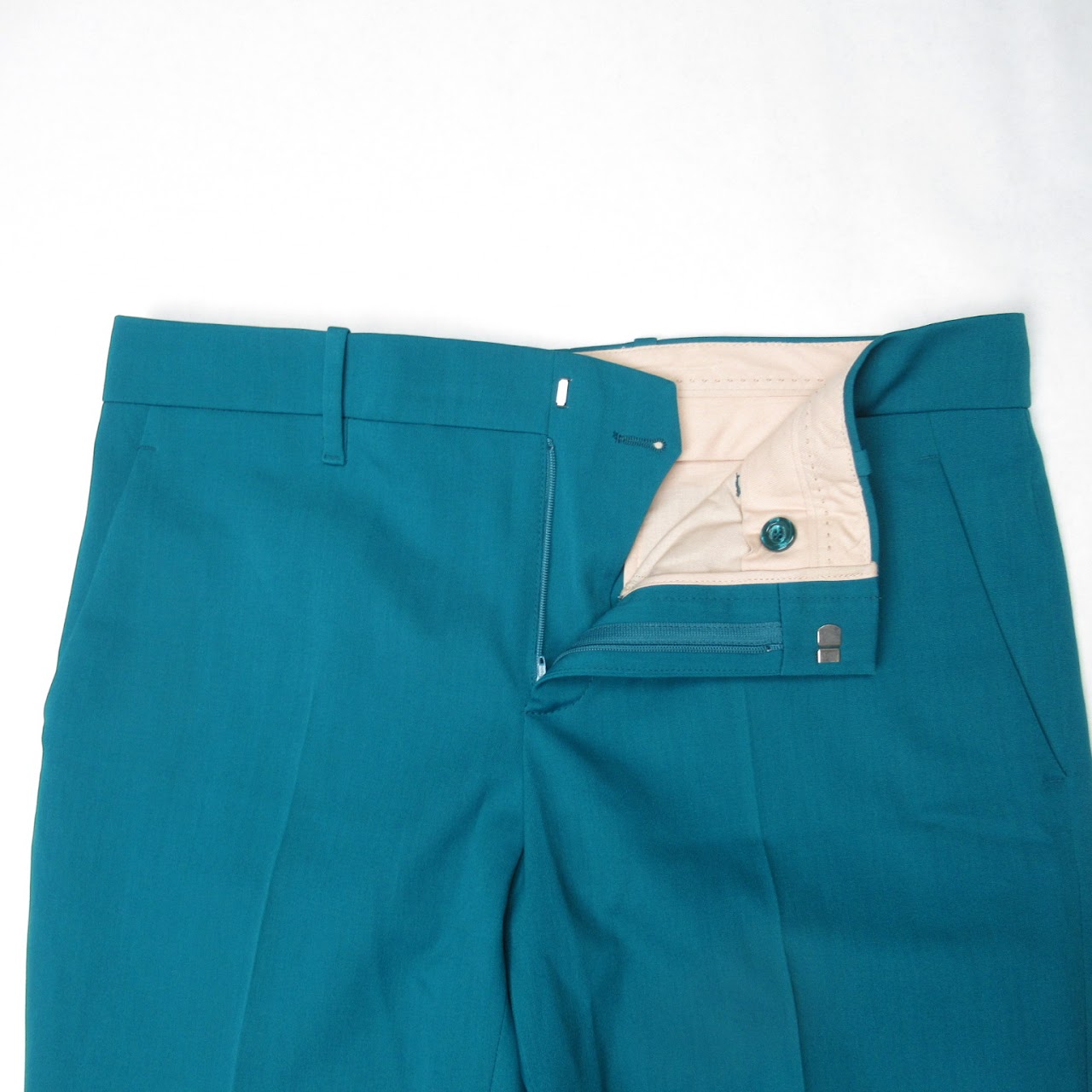 Gucci Teal New Slim Trousers