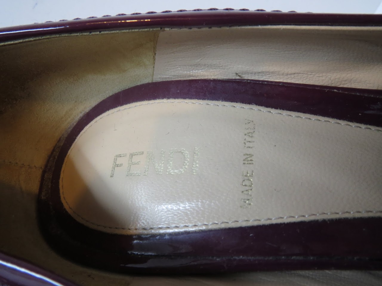 Fendi Purple Patent Pumps