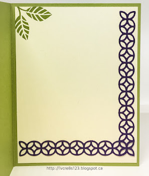 Linda Vich Creates: Flourishing Thinlits Note. Inked embossed brick background showcases the Flourishing Thinlits dies.