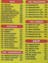 Sagar Sangam menu 1