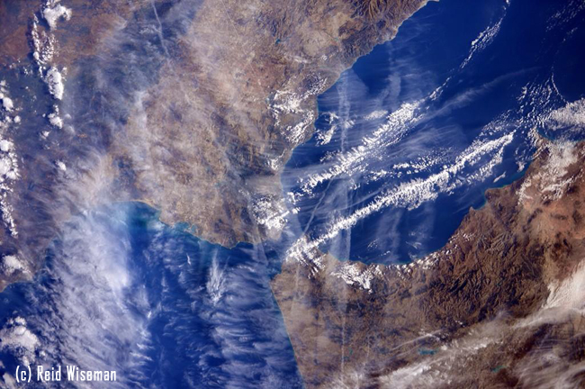 Asombrosas nubes avistadas desde la Estación Espacial Internacional