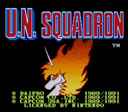 파일:external/www.consoleclassix.com/UN_Squadron_SNES_ScreenShot1.gif