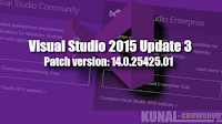 Visual Studio 2015 Update 3 Patch (KB3165756, 14.0.25425.01)