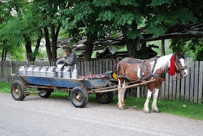 Milchwagen mit einem PS