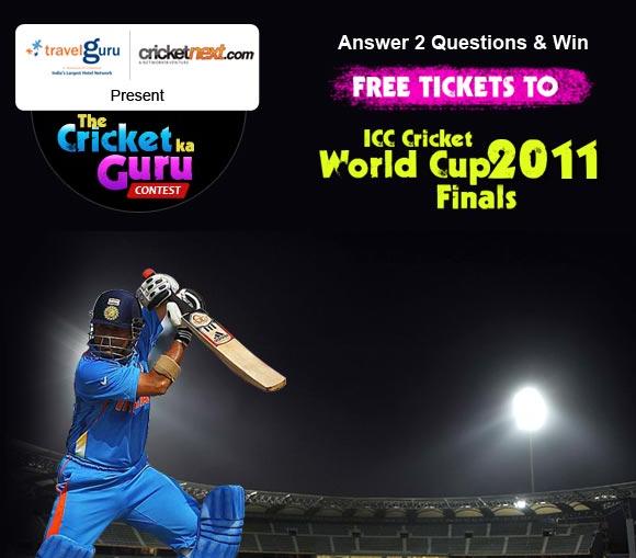 World Cup Tickets 2011. Free Tickets to Cricket World