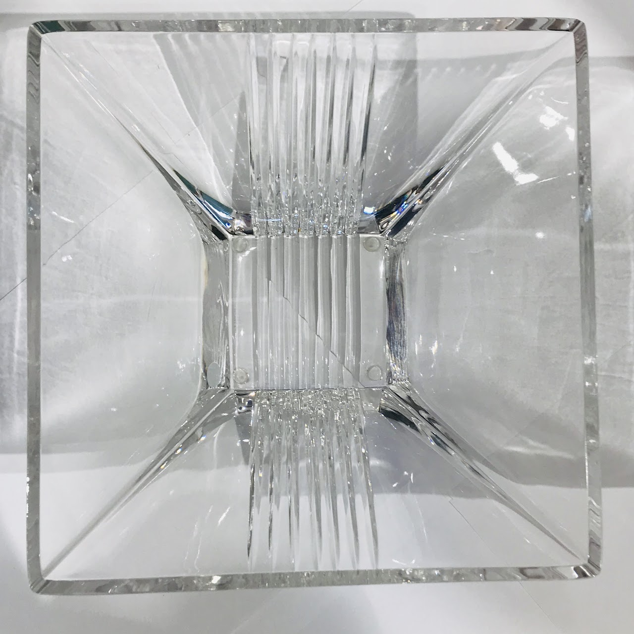 Tiffany & Co. Metropolis Square Crystal Bowl