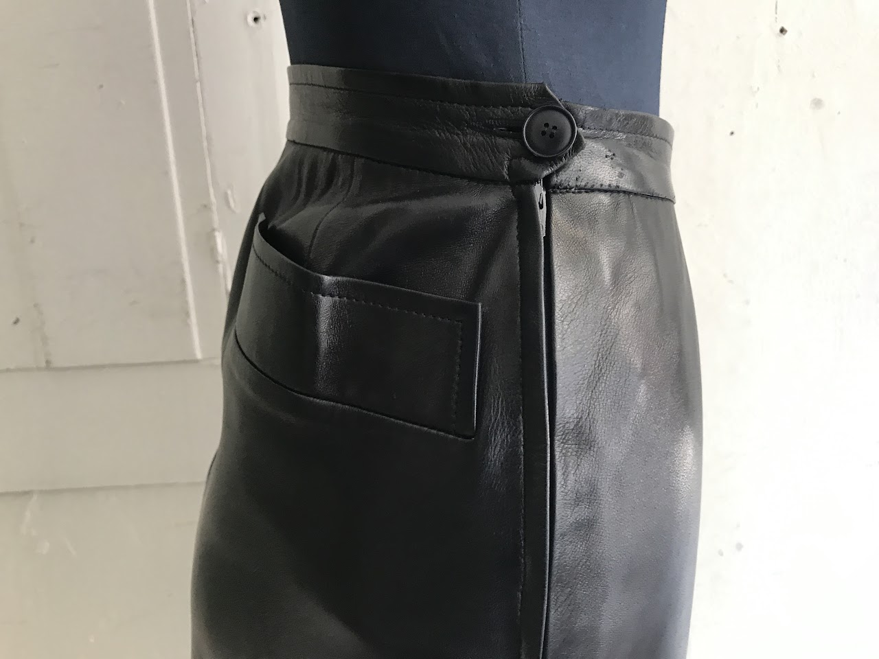 Saint Laurent Leather Skirt