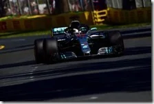 Lewis Hamilton nelle prove libere del gran premio d'Australia 2018