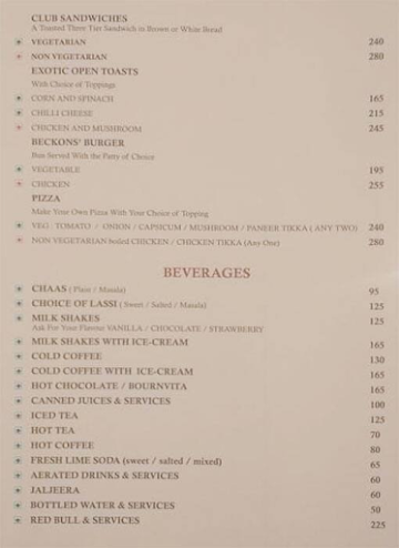 Atithi Restaurant menu 