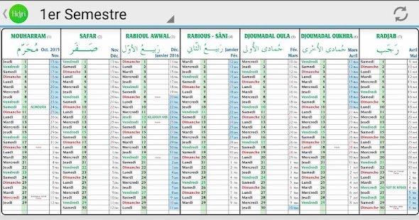 calendrier musulman pdf