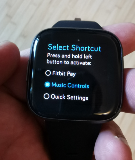 Fitbit Versa 2: configuración de lo que hace la pulsación larga